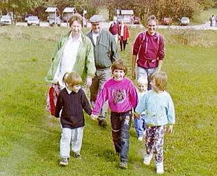 Elisabeth, Angela, Christoph, Bettina; Irma, Willi, Joachim